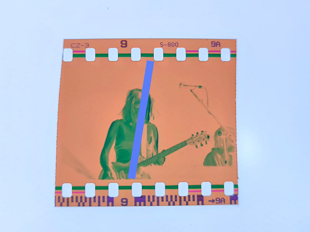 Negativo fotográfico original Sonic Youth Kim Gordon en directo FIB Benicàssim 1998 35mm film Rare