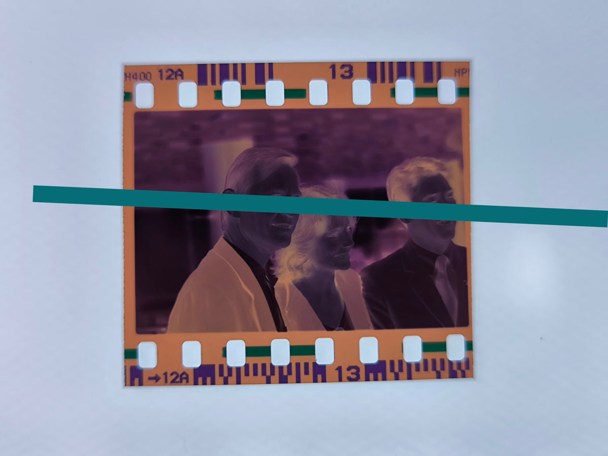 Original photographic negative Michael York and Jacqueline Bisset Valencia 1997 35mm film Rare