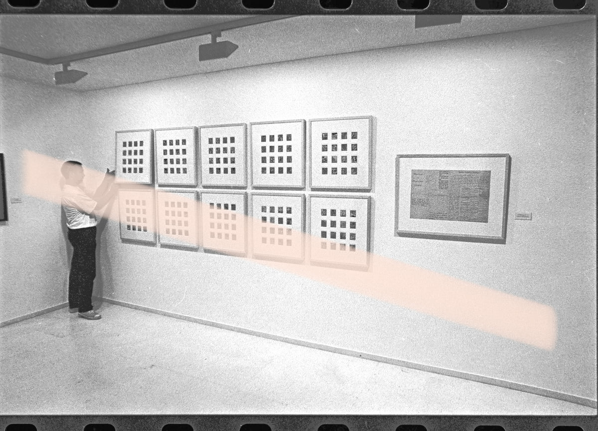 Negativo fotográfico original montaje de serie gráfica El Ultraísmo IVAM Valencia 1996 35mm film Rare