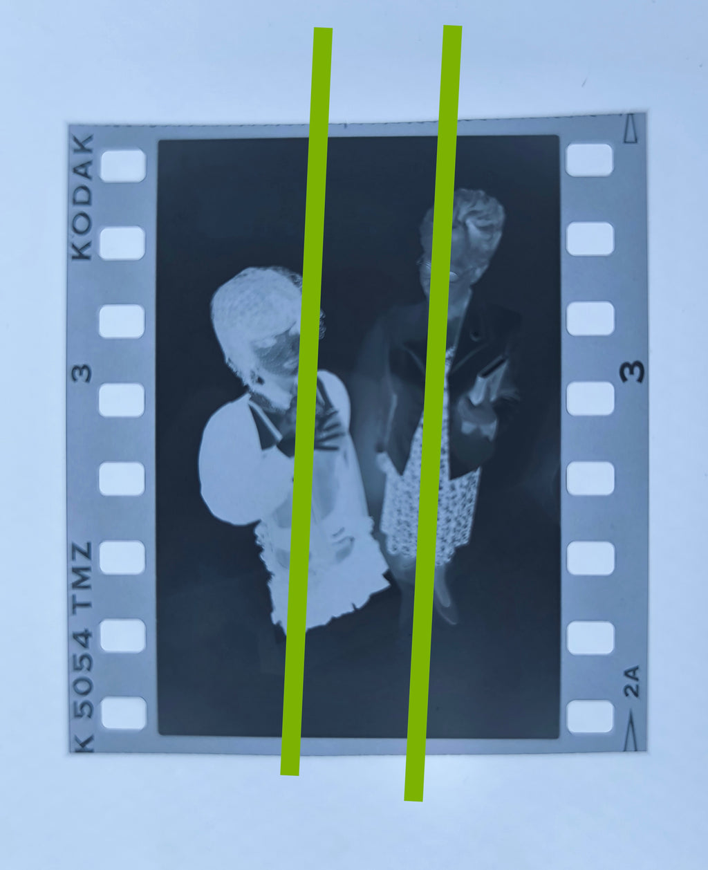Originalfotonegativ Françoise Molinier, Tochter des französischen Malers und Fotografen Pierre Molinier, 35-mm-Film, selten