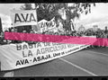 Originalfotonegativ Landwirte gegen Diskriminierung der mediterranen Landwirtschaft Valencia 1992 35mm Film Selten
