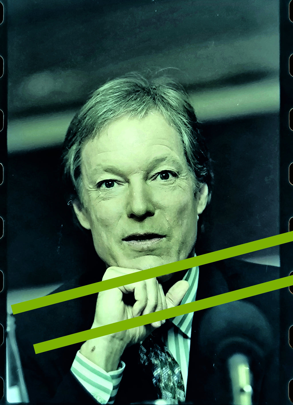 Negativo fotográfico original Richard Chamberlain Actor de cine estadounidense 35mm film Rare