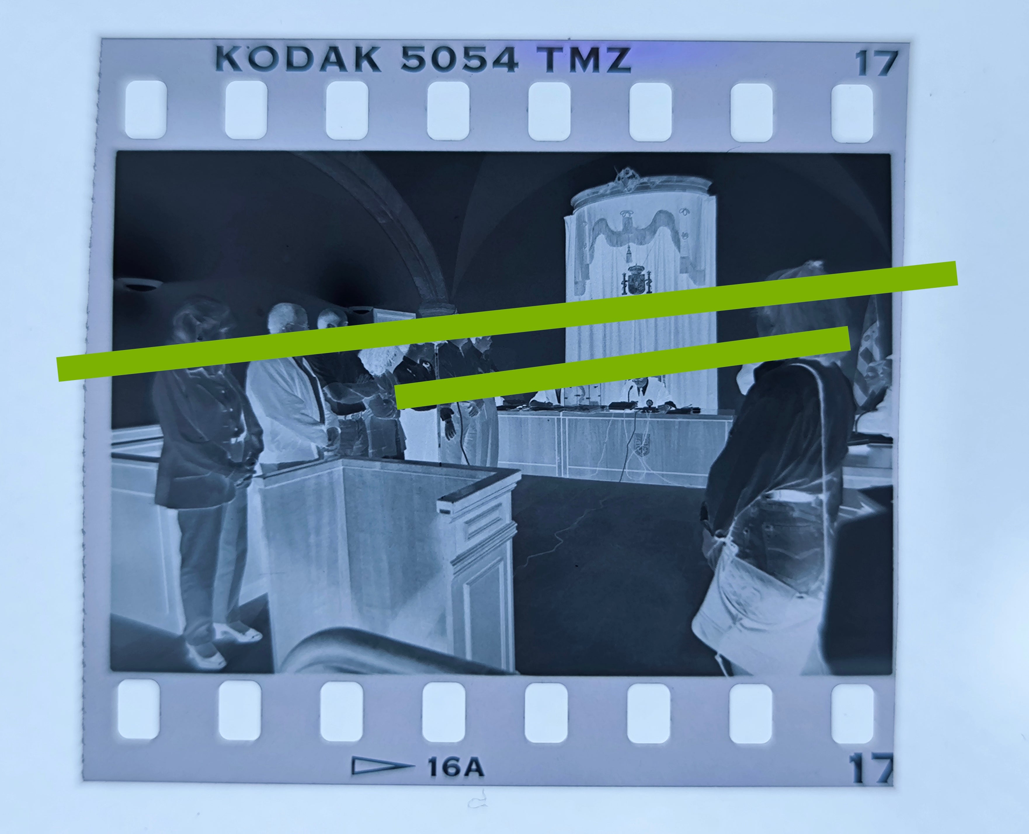 Negativo fotográfico original primer jurado popular celebrado en Valencia 35mm film Rare