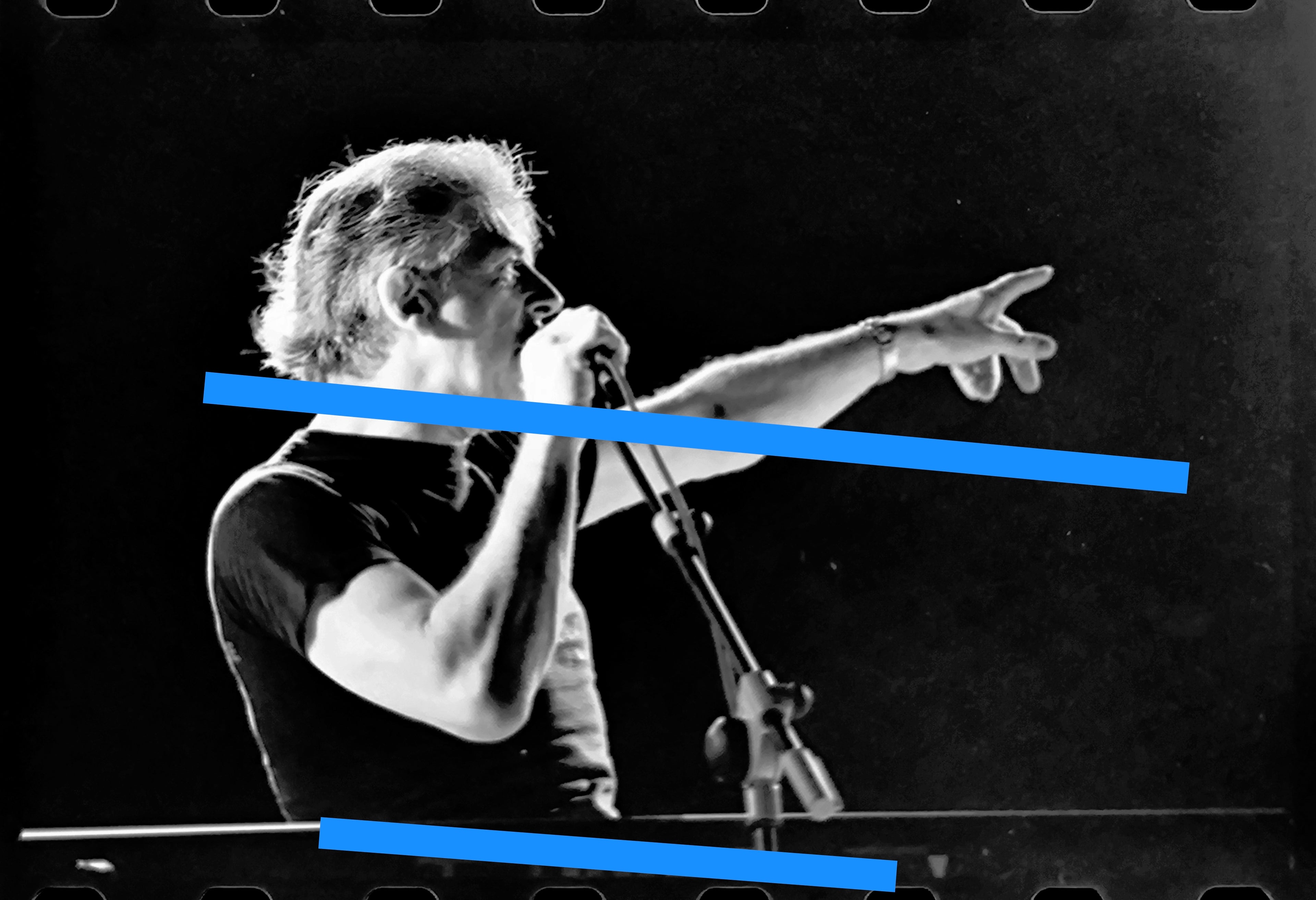 Original photographic negative John Mayall British blues rock singer 35mm film Rare