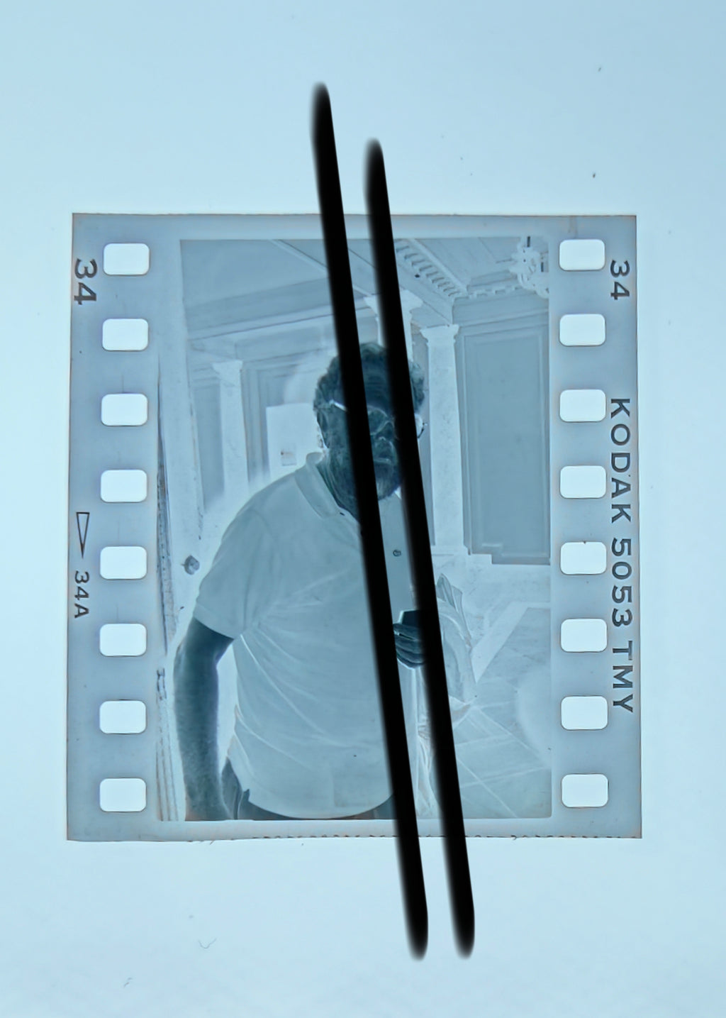 Negativo fotográfico original Luis García Berlanga Valencia 1990 35mm film Rare
