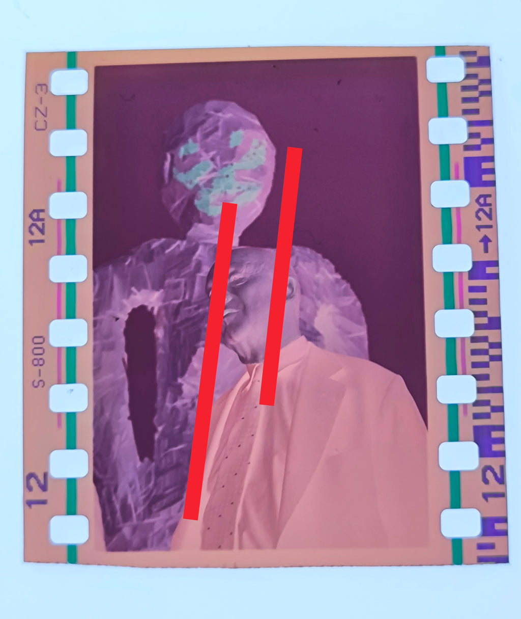 Negativo original George Baselitz pintor alemán. 35mm film Rare