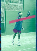 Original photographic negative José María Aznar President of the Government playing padel ball in front of his face Oropesa del Mar 1998 35mm film Rare