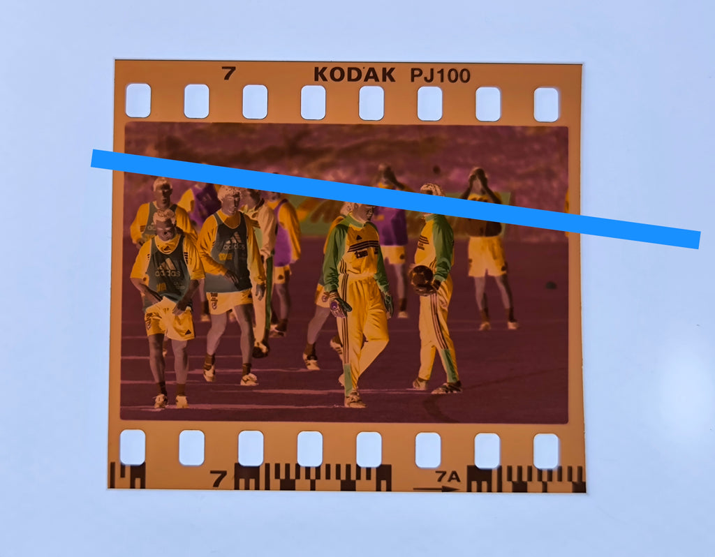 Original photographic negative Spain National Football Team 35mm film Rare