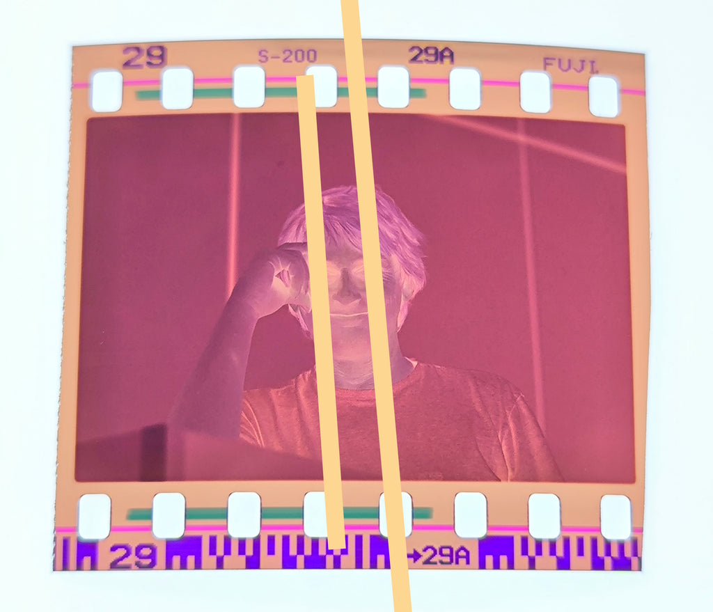 Negativo fotográfico original Mike Oldfield Músico 35mm film Rare