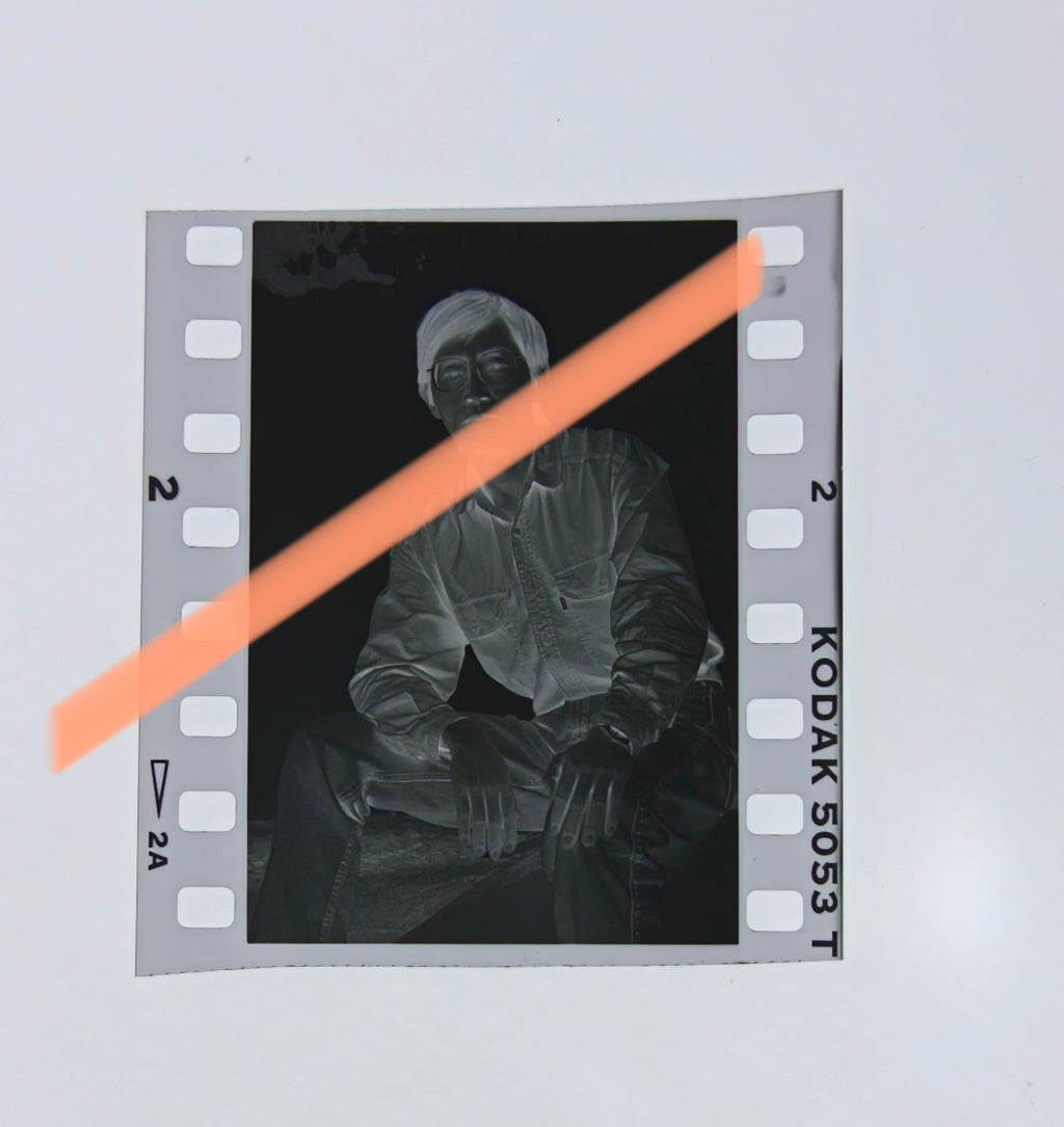 Originalfotonegativ Bei Dao chinesischer Dichter Festival La Costa Poètica Altea 1995 35mm Film Selten