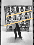 Negativo fotográfico original Manolo Valdés pintor y escultor miembro fundador de equipo crónica arte pop 35mm film Rare