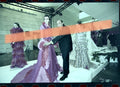 Originalfotonegativ Francis Montesinos neben einem seiner Entwürfe IVAM Valencia 2002 35mm Film Selten