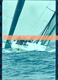 Original-Foto-Negativ Regattasegelboot Caixa Galicia Trofeo S.M. La Reina Regatten Valencia 35mm Film Selten
