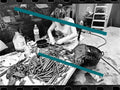 Original photographic negative hands making caliqueños Chella Valencia 1998 35mm film Rare