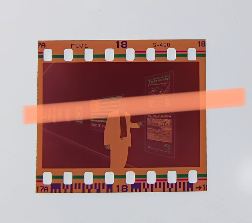 Negativo fotográfico original Merrill C. Berman junto a obra gráfica IVAM Valencia 1999 35mm film Rare