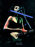 Negativo fotográfico original PJ Harvey en directo Cantante y guitarrista británica FIB Benicàssim 1998 35mm film Rare